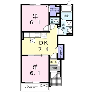 アベニュー【1階】の間取り