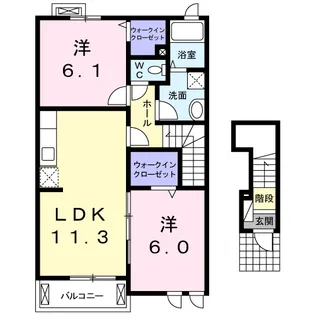 アベニュー【2階】の間取り