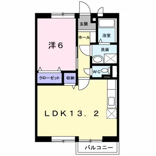 ディアコートA【2階】の間取り
