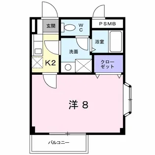 ボヌールⅡ【2階】の間取り