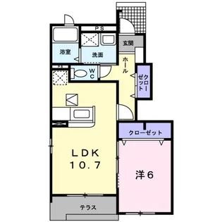 ニューアラモードⅡ【1階】の間取り