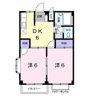 サンハイツコーシン【1階】の間取り
