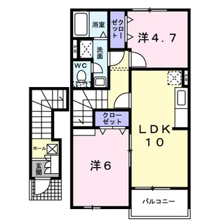 モンブラン【2階】の間取り