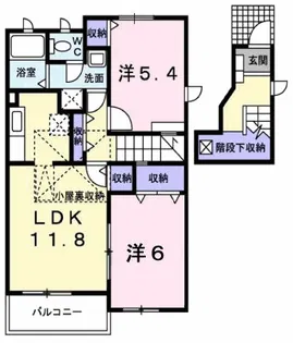 エクセレント・ヴィラA【2階】の間取り