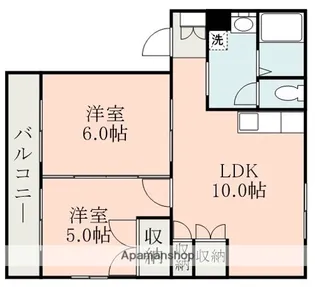 メゾンピノB【2階】の間取り