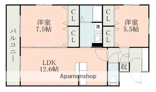ソリテール麻生田【2階】の間取り