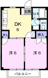コーポ福【2階】の間取り