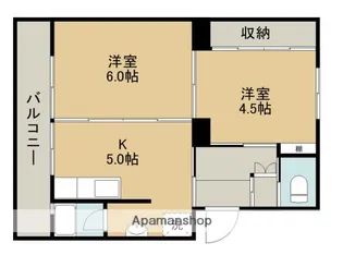 ファーストプレイス合志2号棟【5階】の間取り