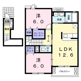 クオーレ Ⅰ【2階】の間取り