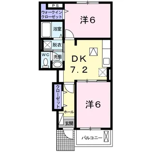 CASA FELICEⅡ【1階】の間取り