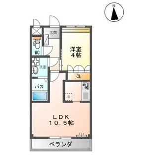 フラワーハウス【2階】の間取り