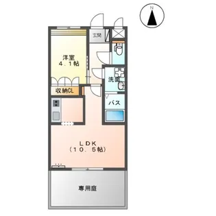 フラワーハウス【1階】の間取り