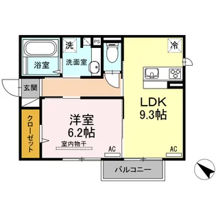 ピラール清水【2階】の間取り