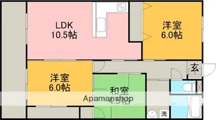 メゾンド中村【2階】の間取り