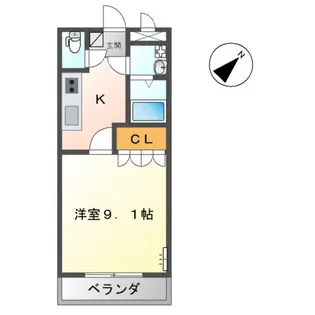 シスラクレシア【2階】の間取り