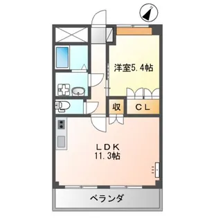 アーバニーハイムⅠ【207号室】の間取り