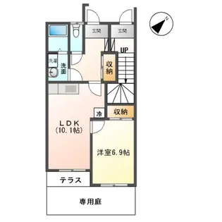 ルート3ヒルズ【105号室】の間取り