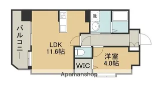 クレール・ドゥ・リュンヌ【10階】の間取り