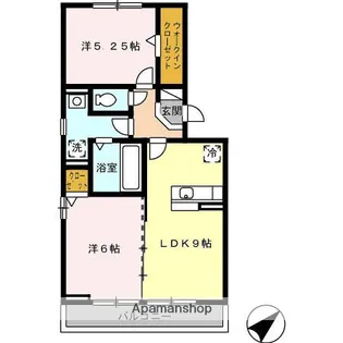 ソレイユエトワール【3階】の間取り