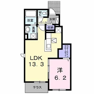 アバンツァートⅠ【1階】の間取り