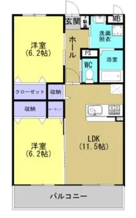 コンフォート菊池【3階】の間取り