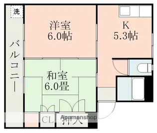 十王ハイツ【2階】の間取り