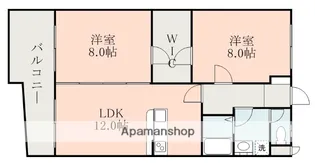 レックスフォート北熊本【2階】の間取り
