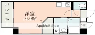 ラ・シック熊本駅前Ⅱ【7階】の間取り