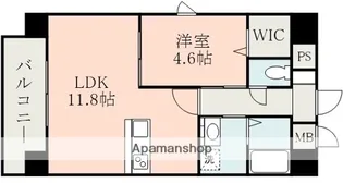 レオサークル菊陽【4階】の間取り
