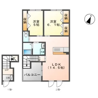 ALEGRIA Ⅰ【2階】の間取り