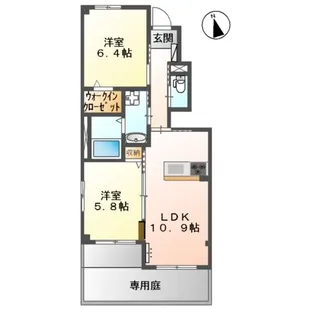 エルピーダ【1階】の間取り