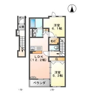 フェニックスA棟【2階】の間取り