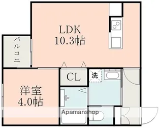 ラ・ポルテ光の森北【2階】の間取り