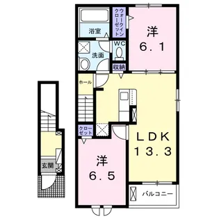 グランアヴニール【2階】の間取り