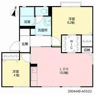 サンエージⅠ【102号室】の間取り