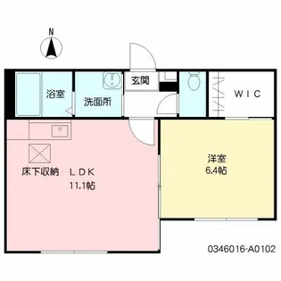 パストラルコート A棟【102号室】の間取り