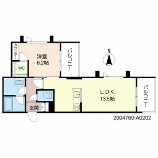 シャーメゾンARISTIO【2階】の間取り
