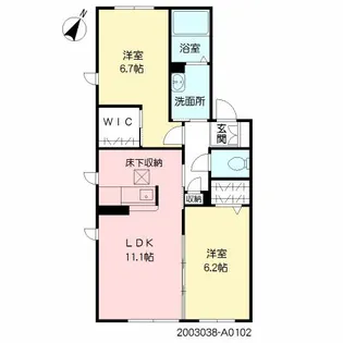 シャーメゾンKEN【1階】の間取り