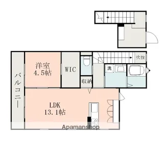 エトワールルージュ A【2階】の間取り