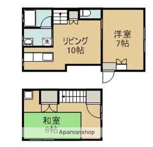 熊本県山鹿市山鹿【一戸建】の間取り