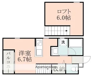 LENARDS大津町【2階】の間取り