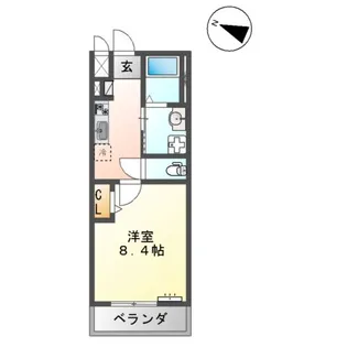 SーBLOOD OZU BASE【208号室】の間取り