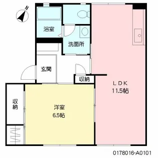 フォレストハイツ【101号室】の間取り