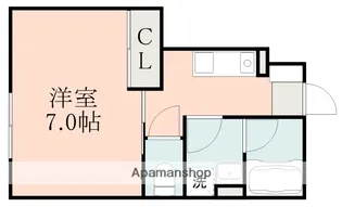 グローリー大津【1階】の間取り