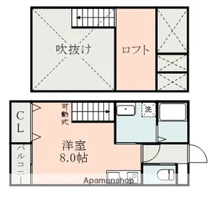LANDY大津【1階】の間取り