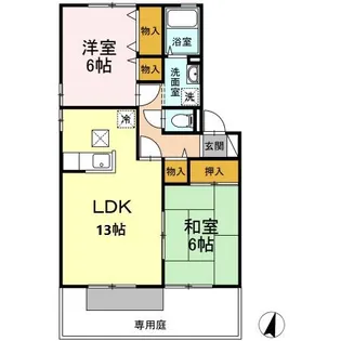 ガーデンコートみずき台 G棟【1階】の間取り