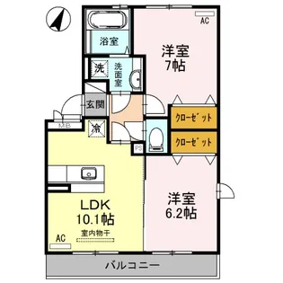アルページュ【3階】の間取り
