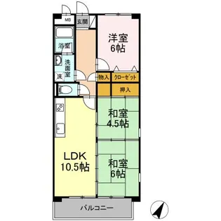 フロンティア・ウィン【3階】の間取り