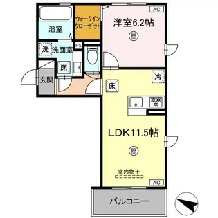 BELIEVE9(ビリーブナイン)【1階】の間取り
