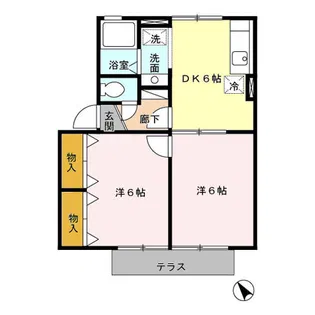 ウィルモア輝 A棟【1階】の間取り